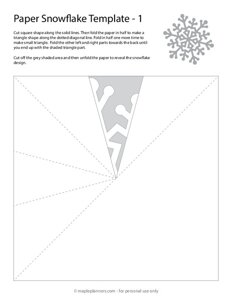 Paper Snowflake Template 1