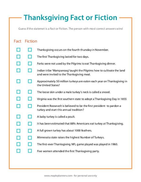 Thanksgiving Trivia Game Turkey Trivia (Download Now)