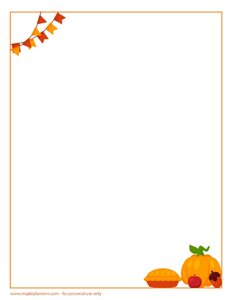 Thanksgiving Decorative Border