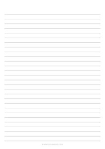 A5 Lined Paper Printable