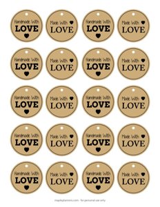 Made With Love Gift Tags