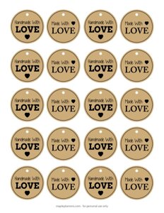 Made With Love Gift Tags