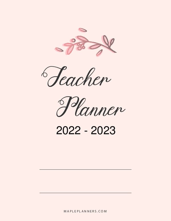 Beige Teacher Planner Cover {Editable}