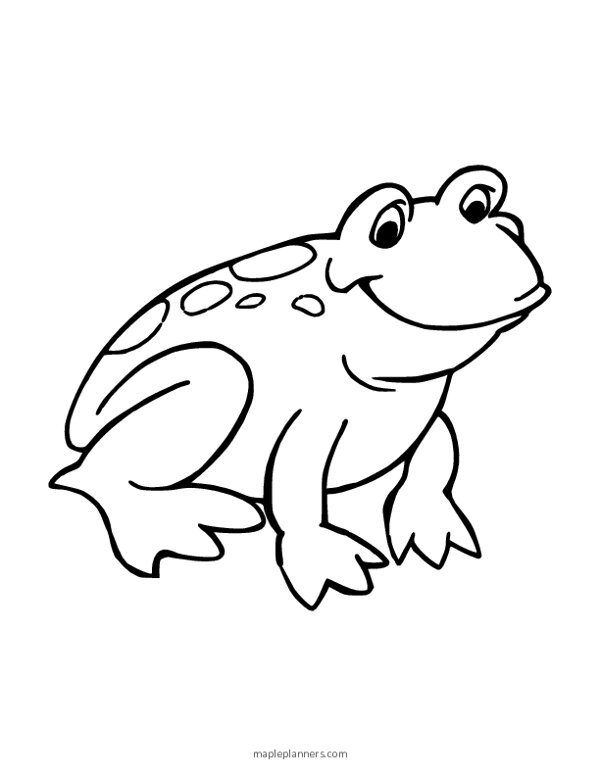 Coloring Pictures Of Frogs
