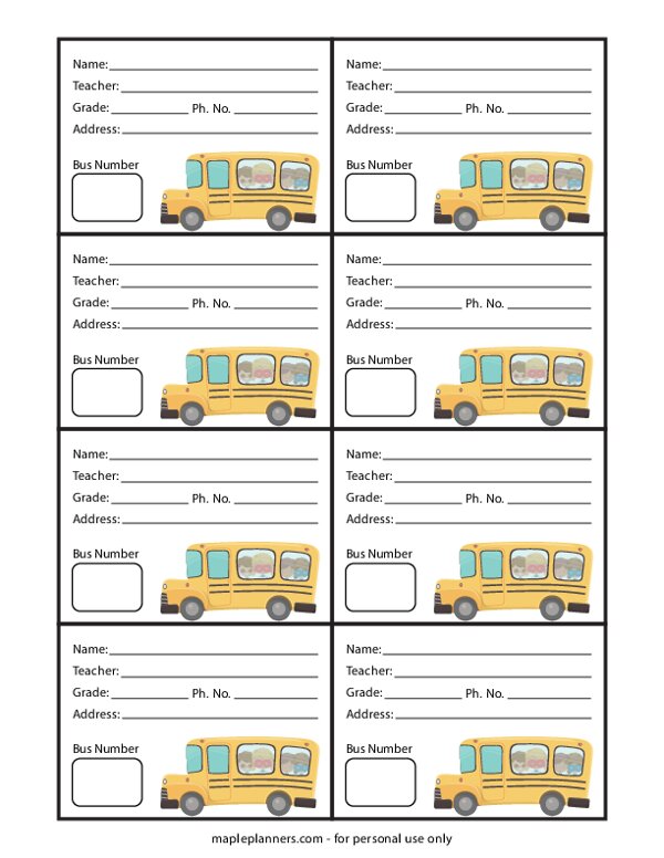 Free Printable Field Trip Name Tags Free Printable Templates