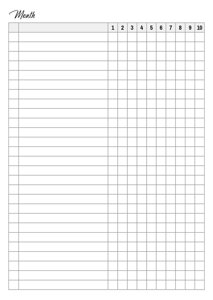 B6 TN Habit Tracker