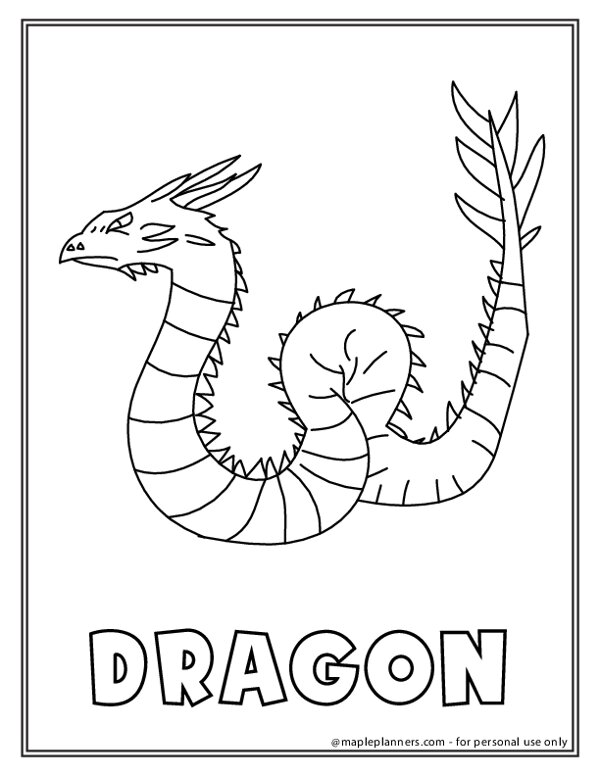 Dragon Coloring Page