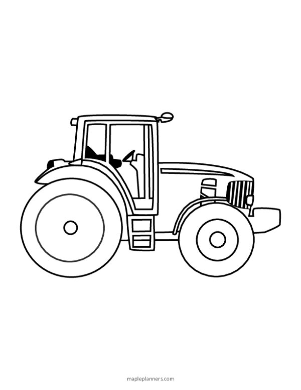 Tractor Coloring Page