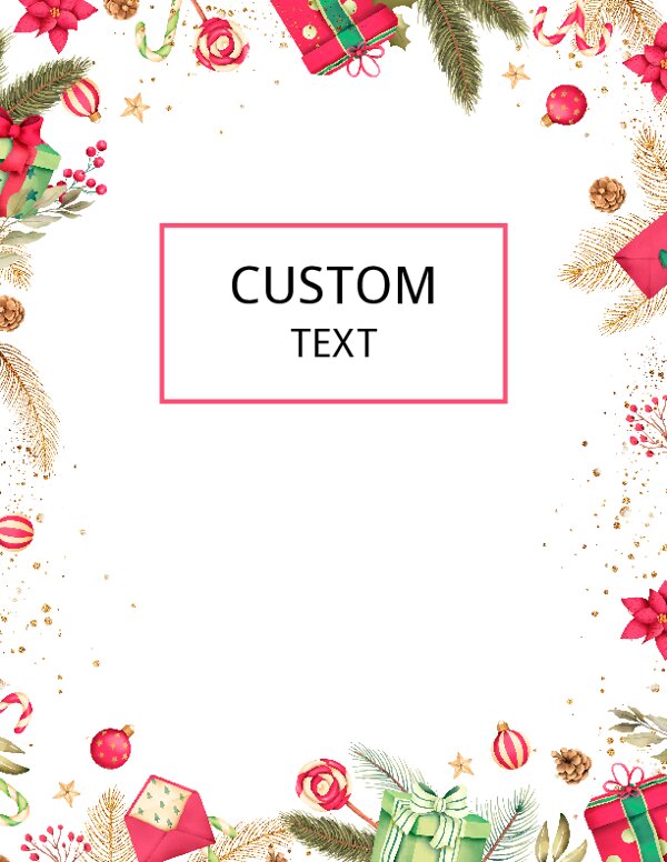 Christmas Decorations Binder Cover {Editable}