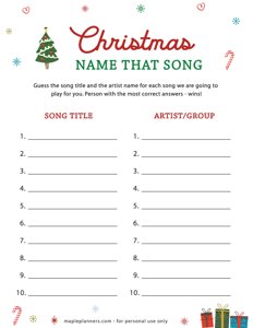 Christmas Name That Song