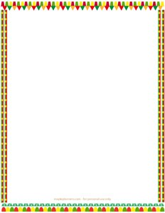 Mexican Decorations Page Border