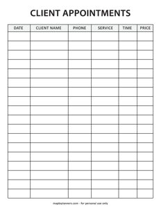 Client Appointment Tracker