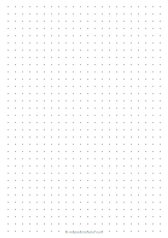 A5 Dotted Grid Graph Paper