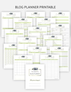 The Blog Planner Printable