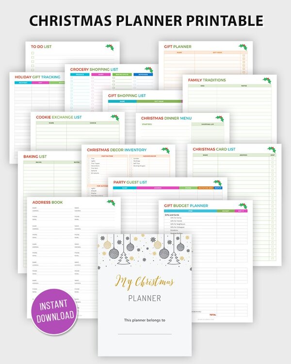 Christmas Planner Printable