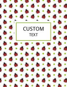 Ladybug Binder Cover {Editable}