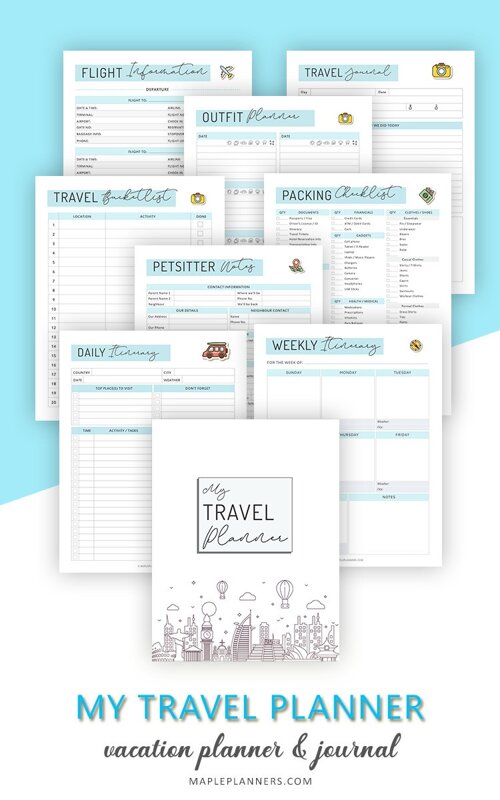 Printable Travel Planner Bundle