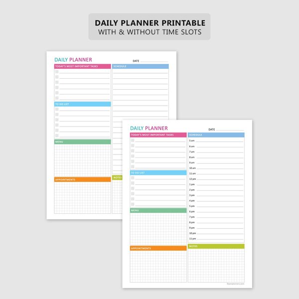 Printable Daily Planner