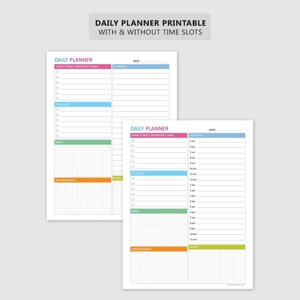 Printable Daily Planner