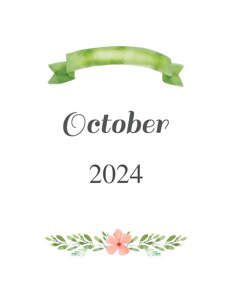 October Monthly Planner Divider {Editable}