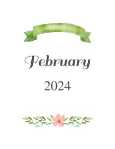 February Monthly Planner Divider {Editable}