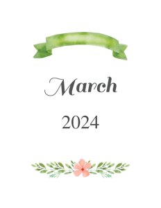 March Monthly Planner Divider {Editable}