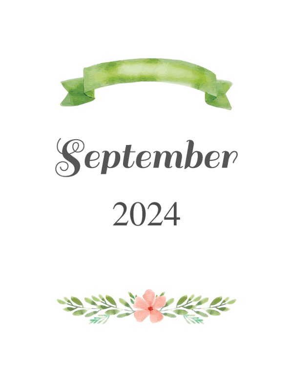 September Monthly Planner Divider {Editable}