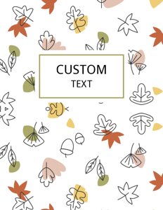 Fall Leaves Binder Cover {Editable}