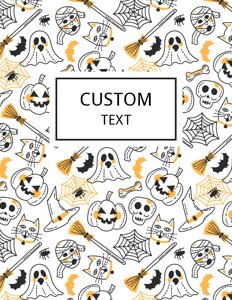 Halloween Pattern Binder Cover {Editable}