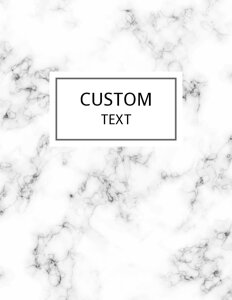 White Marble Binder Cover {Editable}