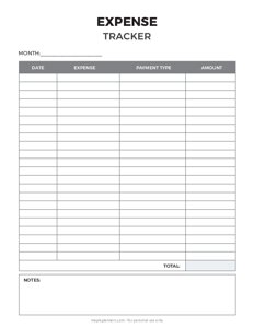 Expense Tracker Template