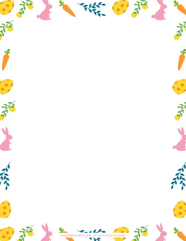Easter Page Border