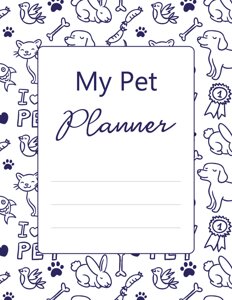 Pet Care Planner Cover Template