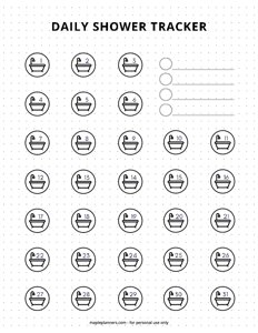 Daily Shower Tracker