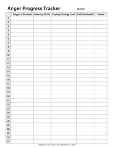 Anger Progress Tracker