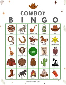 Cowboy Bingo