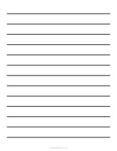 3/4 Inch Low Vision Lined Paper