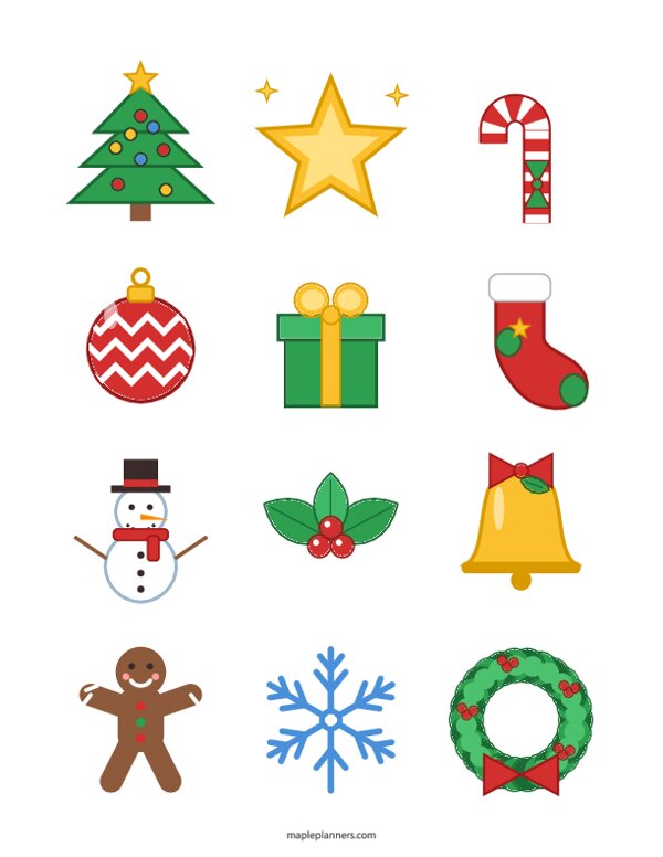 Christmas Clipart Stickers