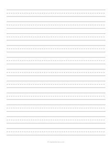 1/2 Inch Handwriting Paper
