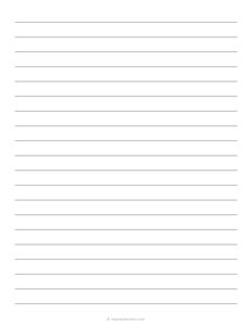 1/2 Lined Paper