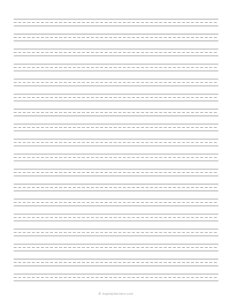 1/4 Inch Handwriting Paper