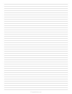 1/4 Lined Paper