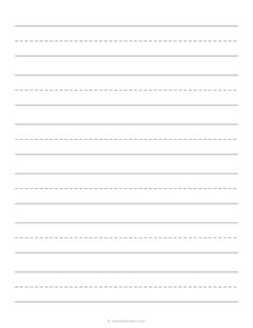 1 Inch Handwriting Paper