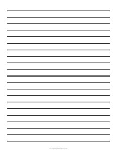12 mm Low Vision Lined Paper