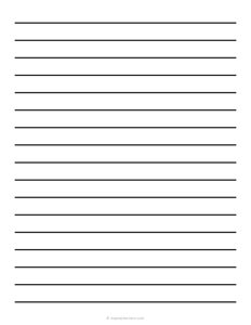 15 mm Low Vision Lined Paper