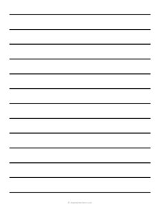 20 mm Low Vision Lined Paper