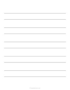 3/4 Inch Double Lined Paper