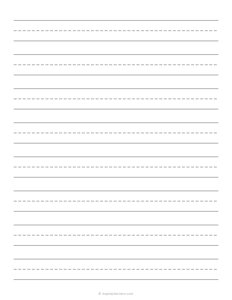 3/4 Inch Handwriting Paper