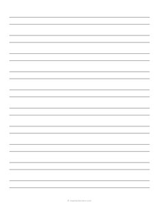 3/8 Inch Double Lined Paper
