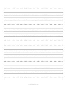 3/8 Inch Handwriting Paper